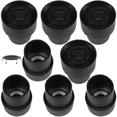 8 Pack Mini Rebounder Leg Floor Protectors 1″ Round Rubber Folding Trampoline…