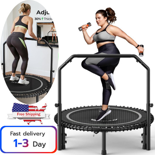 Trampolin para ejercicio fitness de 48″ adultos y ninos niños plegable brincolin
