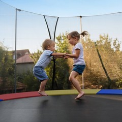 15FT Trampoline Spring Cover Universal Trampoline Replacement Pad w/Split Design