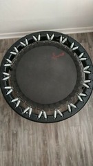 Reboundair Rebound Air Trampoline Folds in quarter. With Carrying Case Folding
