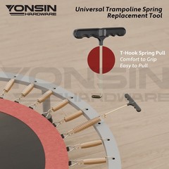 5.5 Inch Trampoline Springs Heavy Duty with Swivel & Straight Hooks, Stainles…