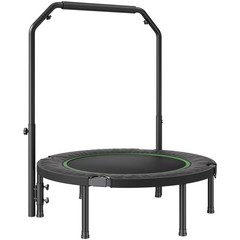 36 – 54.5″ Foldable Mini Fitness Trampoline Adults Exercise Rebounder
