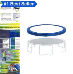 Round Trampoline Safety Pad 11 Foot Replacement Spring Cover Blue 10 Inch Wide