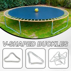 Trampolines Triangle Buckle, 12Pcs & Iron Triangle Ring Buckle with Webbing