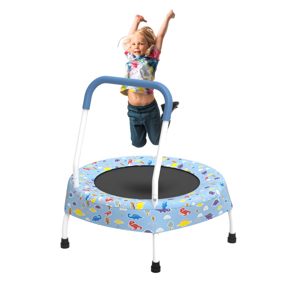 28inch Toddler Trampoline for Kids with Handle, Baby Gifts for Boys and Girls