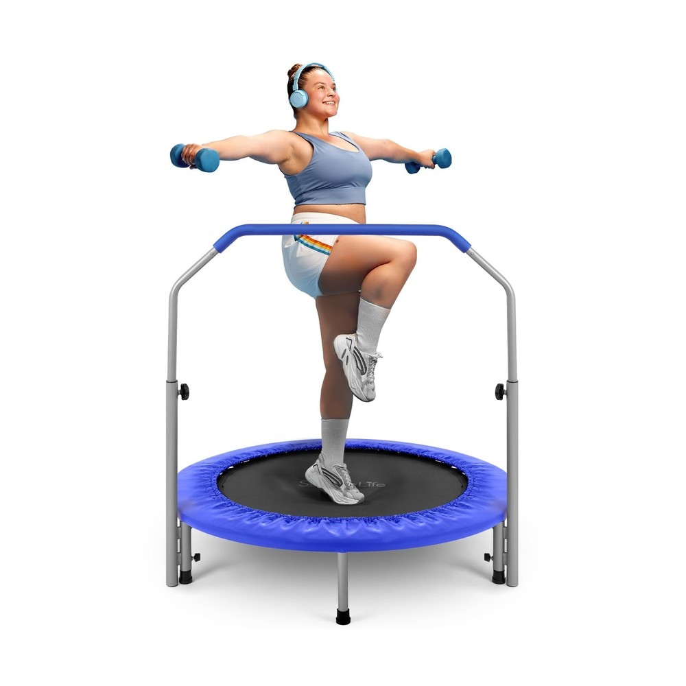 SereneLife 36/40″ Foldable Mini Trampoline – Compact Fitness Trampoline for K…