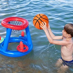 3 Packs 7 Inch Mini Inflatable Basketballs Plastic Replacement Basketballs