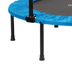 HolaHatha 40″ Mini Trampoline Fitness Rebounder with Adjustable Handle, Blue