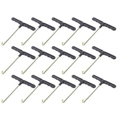 15 Pcs Spring Handle Hook Stainless Steel Pull Heavy Duty Puller