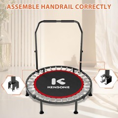 40″ Mini Flodable Spring Rebounder Trampoline Adults Small Exercise Trampoline