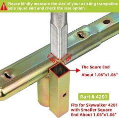 Trampoline Poles Replacement for Skywalker or Jumpzylla,Galvanized Trampoline En