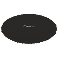 Soozier Trampoline Mat with 72 V-Hooks, Fits 12ft Trampoline, Black
