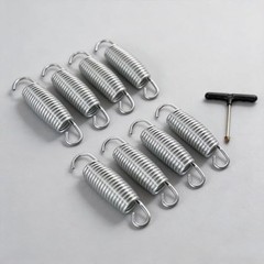Rampoline Springs 3.9 Inch 6-Pack with Spring Tool, Heavy Duty Rust-Proof