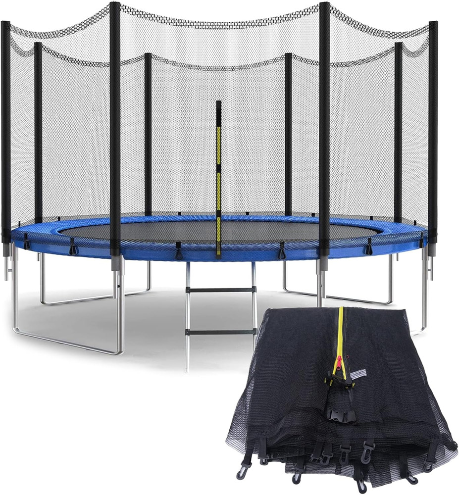 Trampoline Safety Net for 4-16Ft Garden Trampolines – Kids Protective Fences
