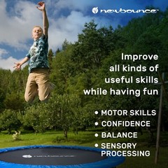 New-Bounce Mini Trampoline – 40″ Foldable Trampoline for Adults – Max of 200 Lbs