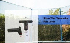 Trampoline Enclosure Pole Cover Trampoline Pole End Caps for Workout Fitness