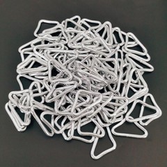 100Pcs 3.8cm Metal Triangular Rings Buckles for Trampoline Replacement Parts