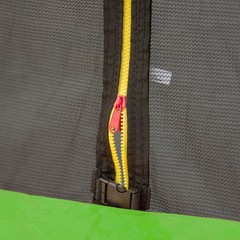 15FT Trampoline with Basketball Hoop Inflator Ladder 6 Pole Sleeves Galvanized