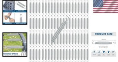 80-Pack Trampoline Springs – Stainless Steel Replacement Set