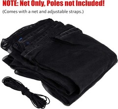 Trampoline Replacement Safety Net for 6 Straight Poles Round Frame Trampoline…