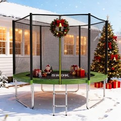 SKOK Trampoline Kids 400LBS Outdoor w Net ASTM Approved