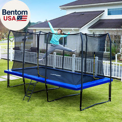1800LBS Weight Capacity Rectangle Trampoline 10X17Ft 9X15FT 8X14FT Outdoor Squar