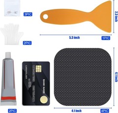 Trampoline Patch Repair Kit 4.1×4.1 Square Patches Fix Mat Tear Hole Mending