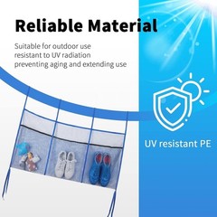 3 Pouch Ultimate Trampoline Shoe Storage Durable UV Resistant PE Bags for Mos…