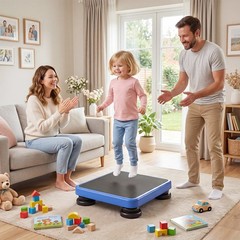 24” x 20” Kids Rebounder Bouncing Board with Elastic Rope, Non-Slip Base & Feet