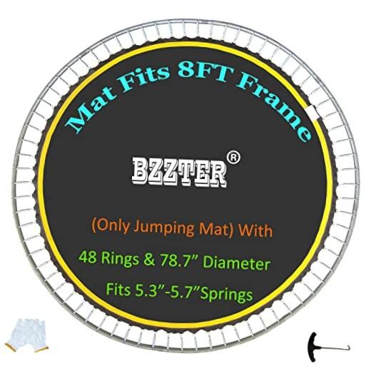 Fits 8FT Diameter Frame ø78.7″ Dia Mat & 48 V-Rings Fits 5.3″-5.7″Spring