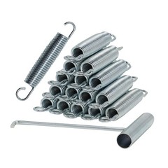 Heavy Duty Stainless Steel Trampoline Springs 5.5-7 Inch Replacement Set of 16