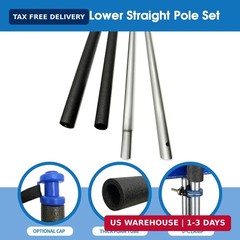 1 Set Universal Trampoline Replacement Pole Set – Straight Upper & Lower Enclosu