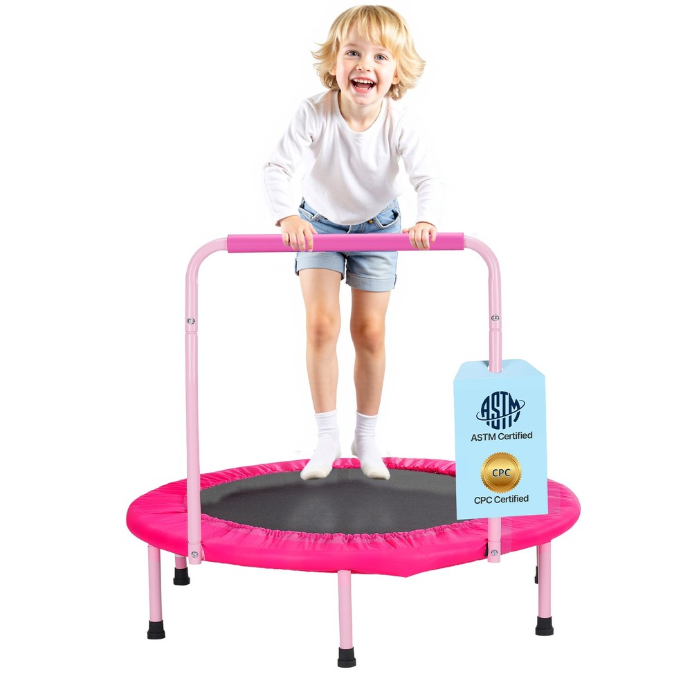 VEVOR 36″ Trampoline for Kids Foldable Mini Toddler Trampoline Indoor Outdoor