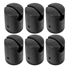 6 Pcs Trampoline Enclosure Pole Cap Protective Round Cover Plastic Caps