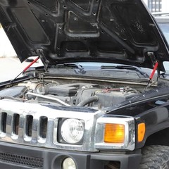 Front Hood Lift Supports Gas Springs Shocks Struts for 2006-2010 Hummer Red