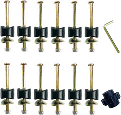 12-Piece Trampoline Screw and Bolt Set with Enclosure Pole Spacers