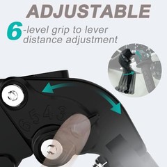 Extendable Foldable Motorcycle Brake Clutch Levers, Fit for Boneville Black