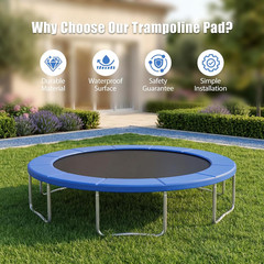 Trampoline Replacement Safety Pad, Spring Cover for 10Ft 12Ft 14Ft 15Ft Trampoli