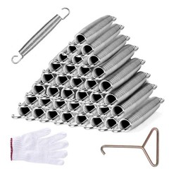 leskep 36pcs Trampoline Springs 6.5inch, Heavy Duty Stainless Steel Replaceme…