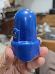 1.5″ Diameter Trampoline Enclosure Pole Caps with Screw Thumb, Blue, Only Fit in