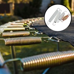 Trampolines Springs, 4Pcs & Carbon Steel & 6.5 Inch Rebounder Extension Spring