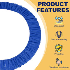 Trampolines Spring Cover, round Small Trampolines Replacement Cover, 6 Holes Saf
