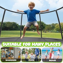 Trampoline 8FT 10FT 12FT 14FT 15FT 16FT, Recreational Trampolines with Enclos…