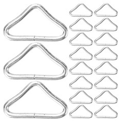 72 Pcs Metal Triangle Buckle Jumping Bed Replacement Trampoline Parts