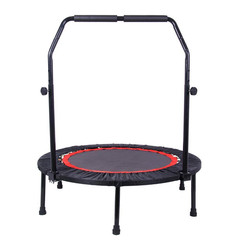 40 In. Mini Exercise Trampoline with Safety Pad Max. Load 300 Lbs. Black