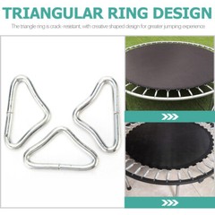 30 Pcs Trampoline Triangle Buckle Galvanized Steel Child Metal Buckles Bag