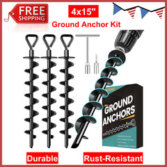 Ground Anchors Screw In Payivsve, Heavy Duty Ground Trampoline Stakes High Wind
