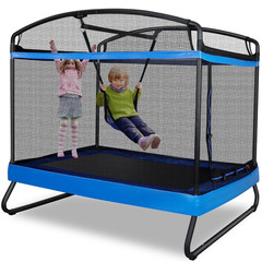 3-in-1 Kids Trampoline & Swing Set – 6FT Indoor/Outdoor Fun for Ages 3-8