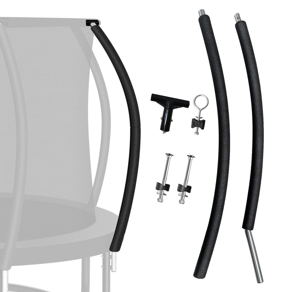 MSSVIGING Trampoline Curved Pole Replacement Universal Curved Enclosure Pole
