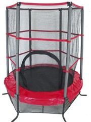 Trampolina Z Siatką Czarno-Czerwona o śr. 137cm Spartan GmbH